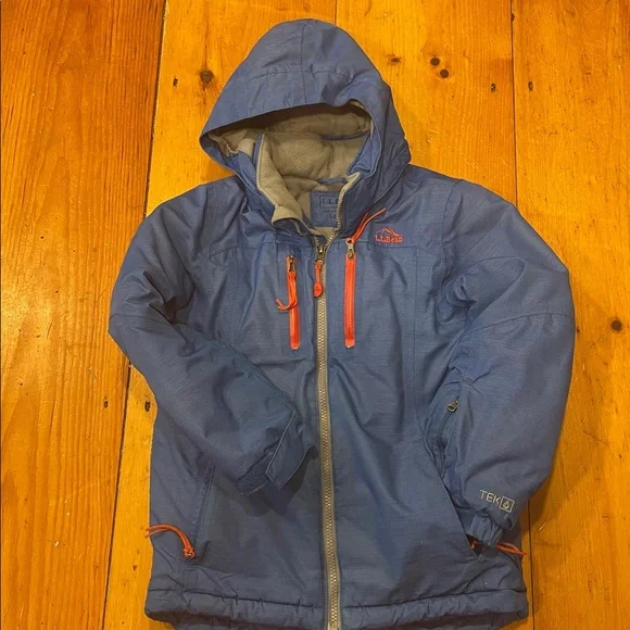 L.L. Bean Kids Patroller Ski Jacket Winter Coat Kids Blue 6X/7 Youth